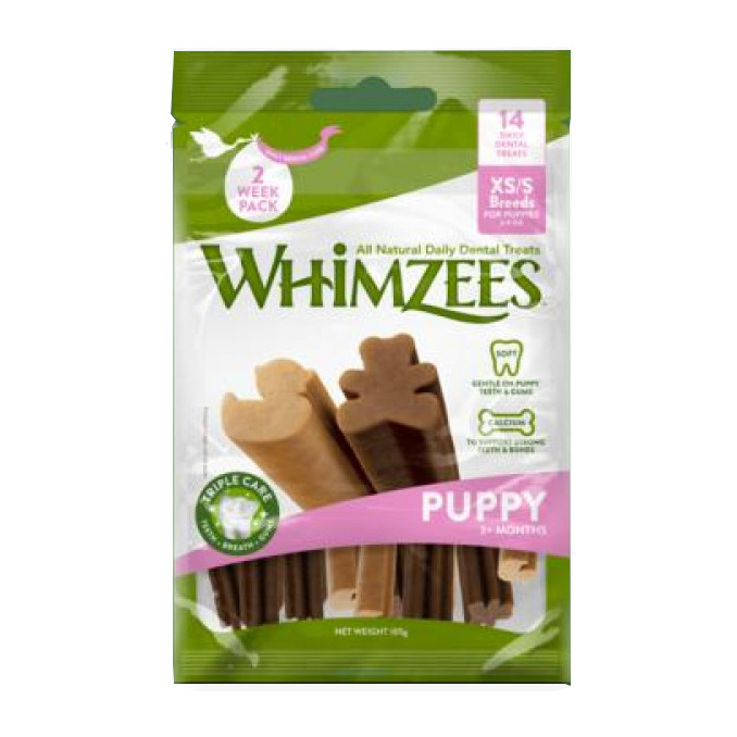 Whimzees Puppy XS/S - 28 ks dentálních pamlsků pro štěňata