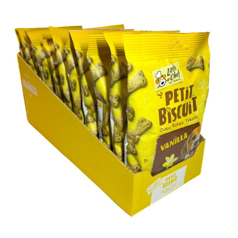Celozrnné maškrty pre psov vanilka 11x 150 g Little Chef