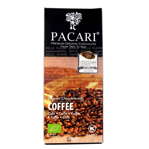 Čokoláda hořká 60% s kávou Bio 50g Pacari