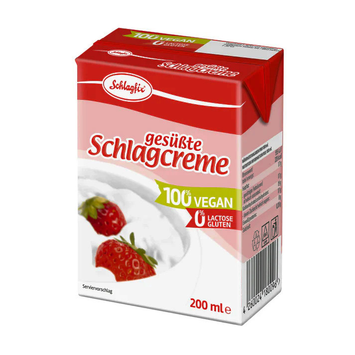 Šľahačka rastlinná sladká 200 ml Schlagfix