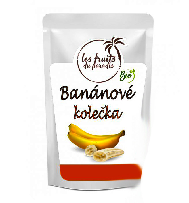 Banánovová kolečka RAW Bio 500g Les Fruits du Paradis
