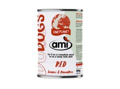 Ami Dog Červená 400 g - kompletní veganské krmivo - konzerva pro psy