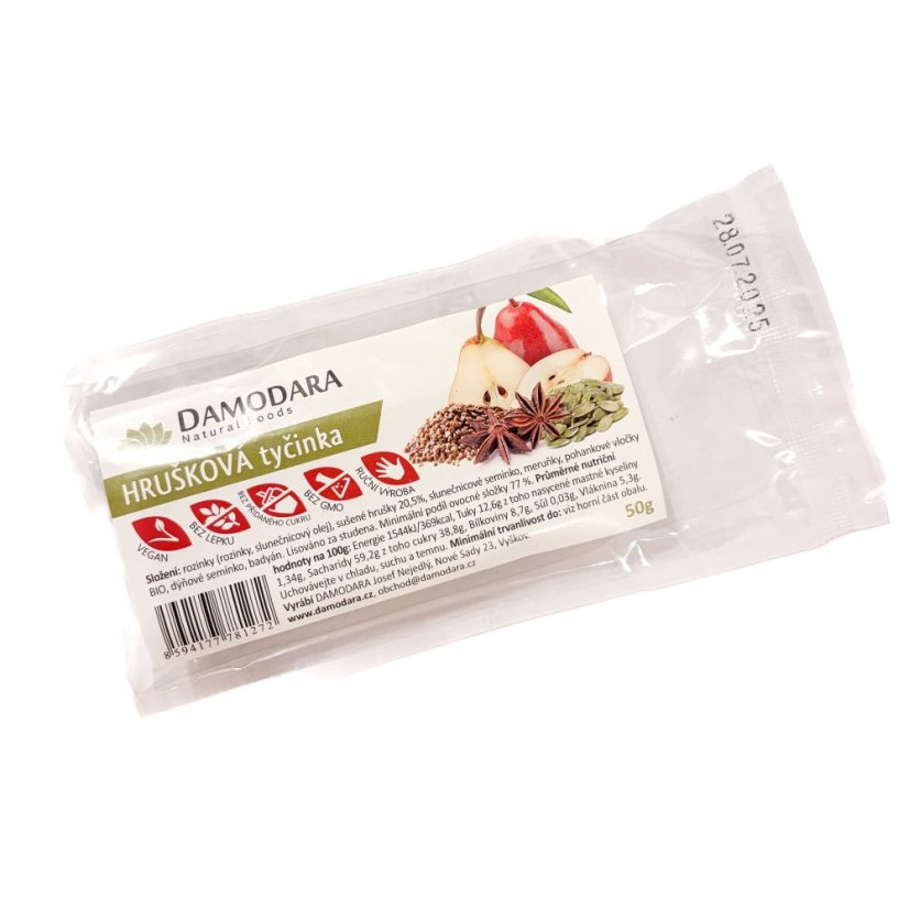 Fruit bar pear and star anise 50g Damodara