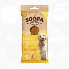 Tyčinky Jumbo Banán a Burákové maslo dentálne maškrty 170 g Soopa