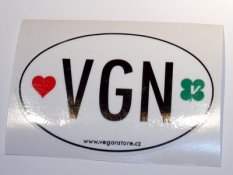 VGN (vegan) samolepka - 9cm