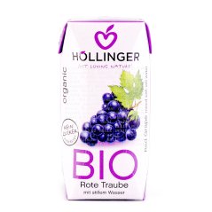 Šťava z červeného hrozna Bio 200ml Hollinger