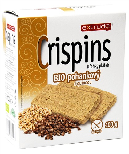 Chlebíček pohankový s quinoou Bio 100g Crispins