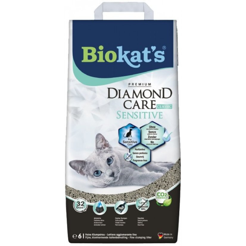Stelivo pre mačky Biokat's Diamond Sensitive 6 l