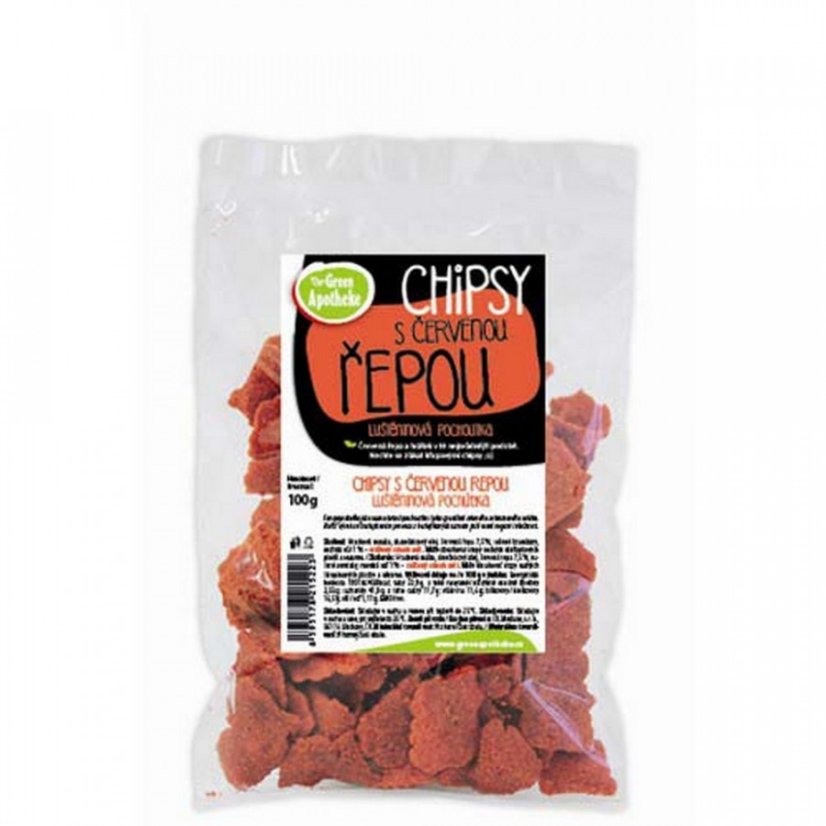 Chipsy Hrachovo-zemiakové s červenou repou 100g Green Apotheke