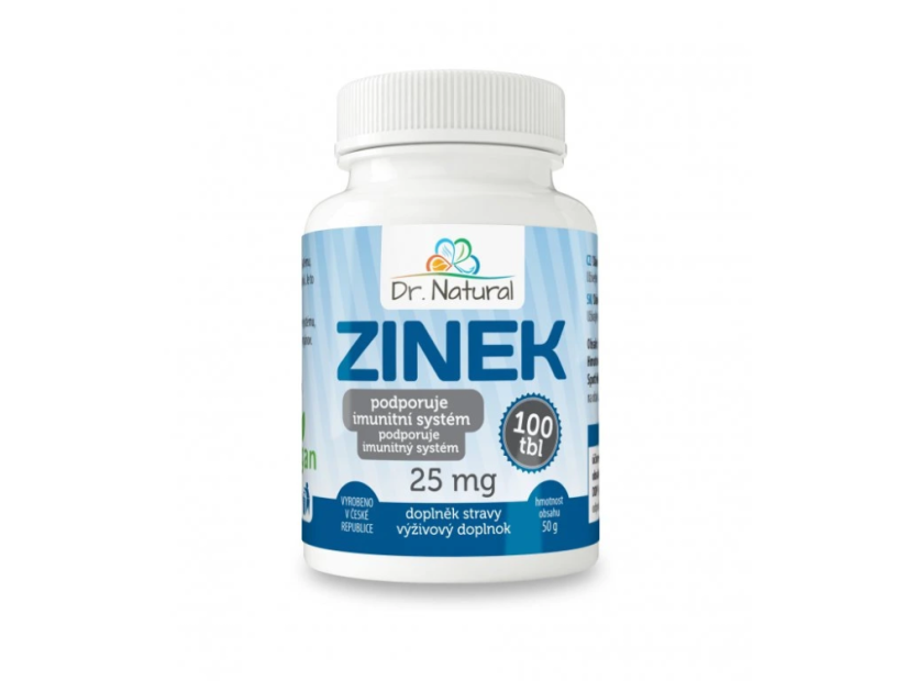 Zinc 25 mg 100 Tablets Dr.Natural