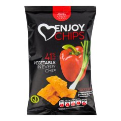 Chipsy paprikou a jarní cibulkou 40 g Enjoy Chips