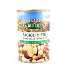 3 druhy fazolí s cizrnou Bio 400g Bio Idea