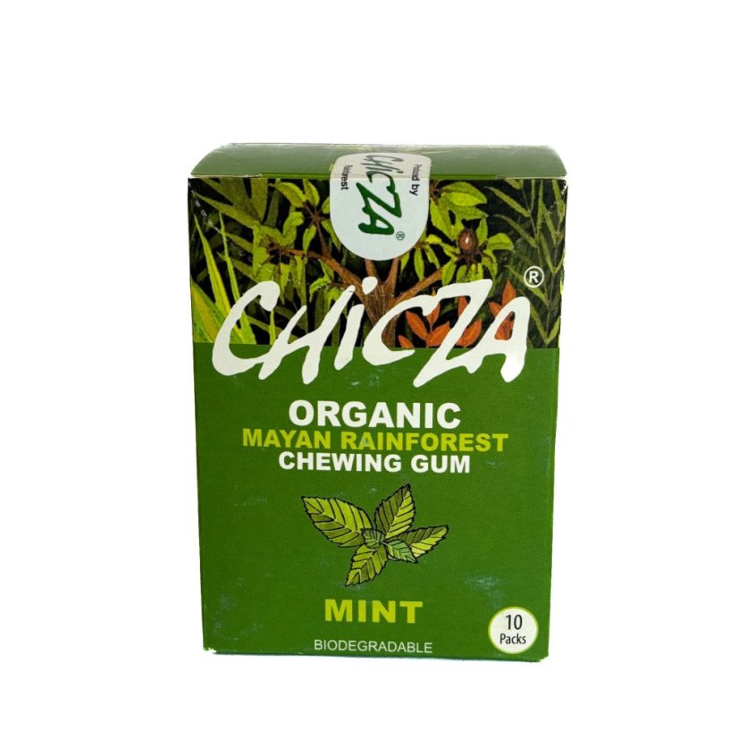 Organic Mint Chewing Gum 10x 30 g Chicza