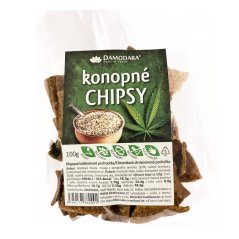 Chipsy hrachové konopné 100g Damoda