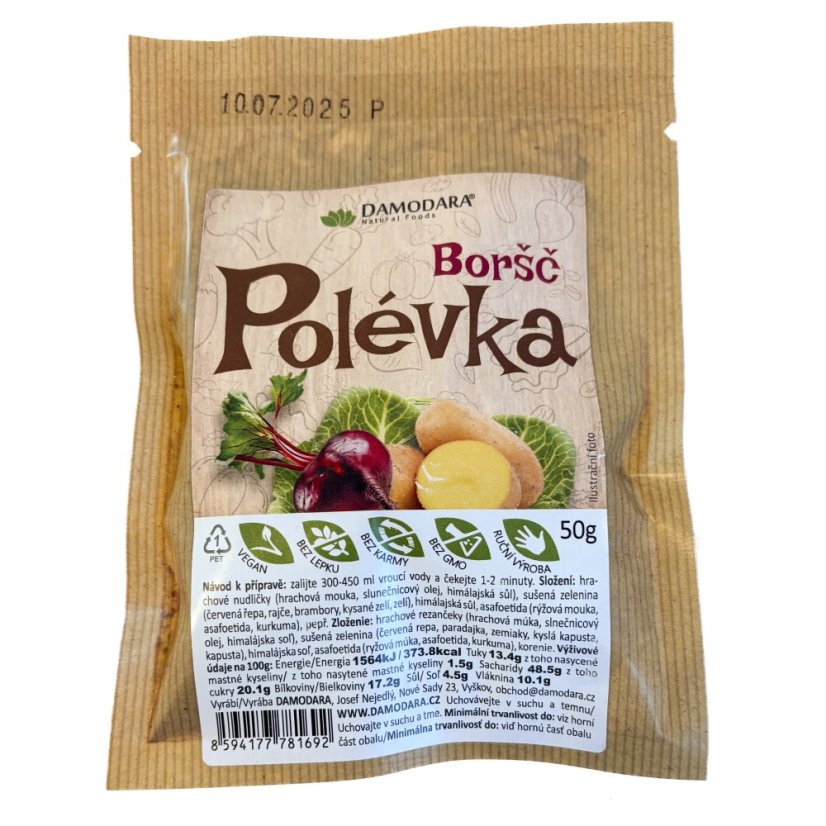 Polévka Boršč instantní 50g Damodara