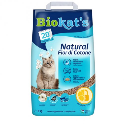 Stelivo pro kočky 5 kg  Biokat's Natural Cotton Blossom
