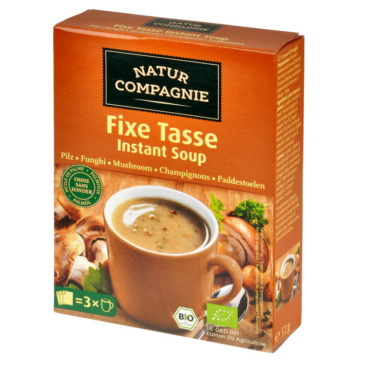 Polévka houbová instantní Bio 51 g Natur Compagnie