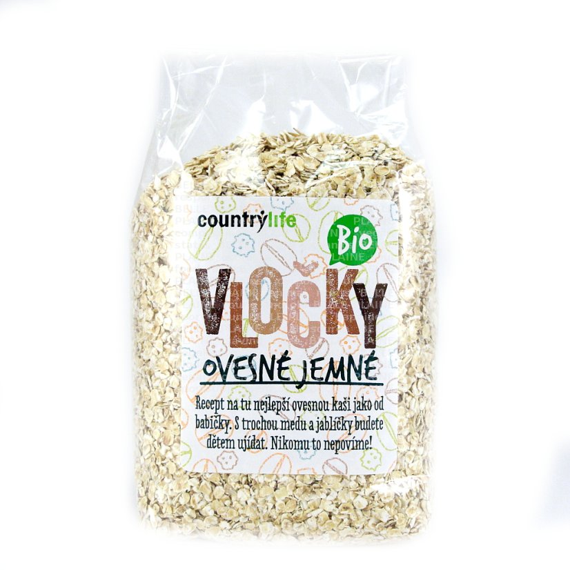 Fine oatmeal flakes Bio 500g Country life