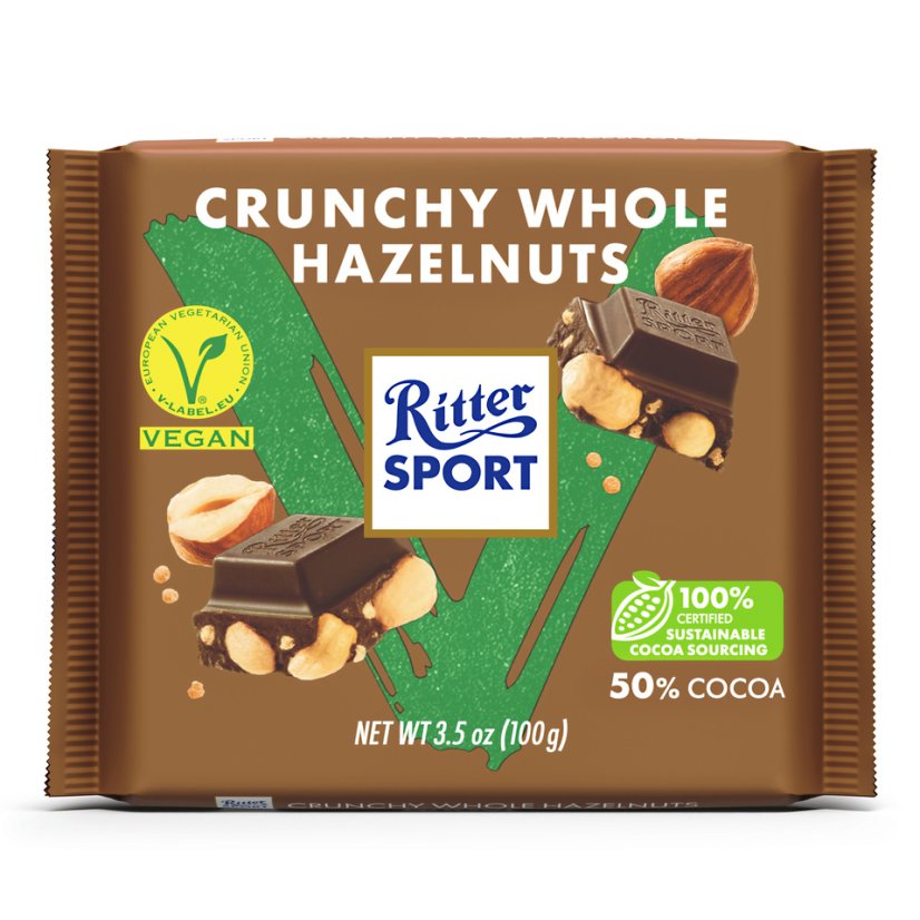 Čokoláda vegan Lískové ořechy 100 g Ritter Sport