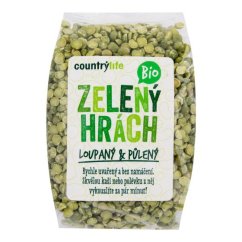 Hrách zelený půlený Bio 500g Country Life - EXP 1/4/2025