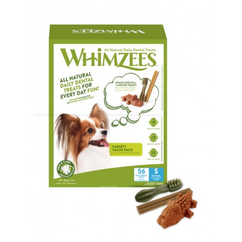 Whimzees Variety Pack S - 56 ks dentálních pamlsků