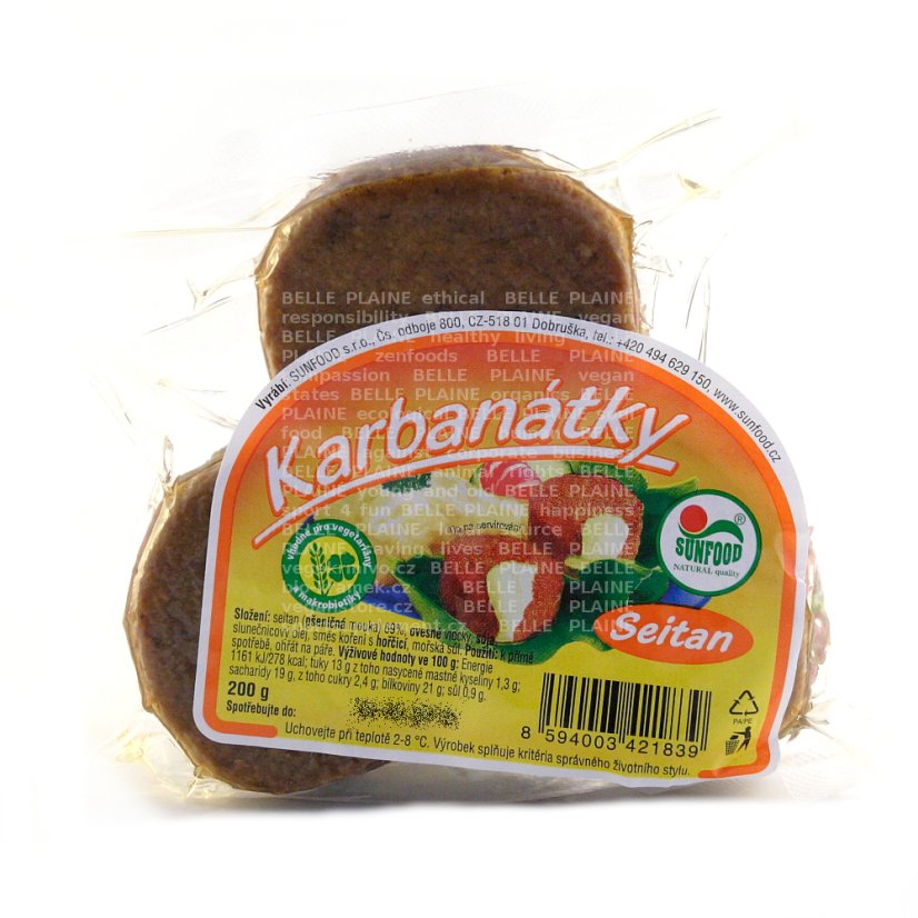Karbanátek seitanový 200g Sunfood
