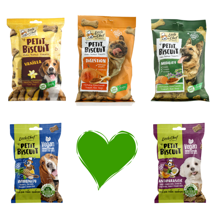 Little Chef – „All‑in‑One“ set 5x (Vanilla, Mobility, Digestion, Immunity, Antiparasitic)