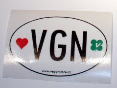 VGN (vegán) samolepka - 9cm