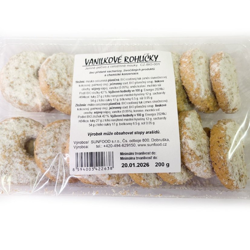 Vanilkové rohlíčky 200 g