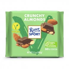 Čokoláda vegan Křupavé mandle 100 g Ritter Sport