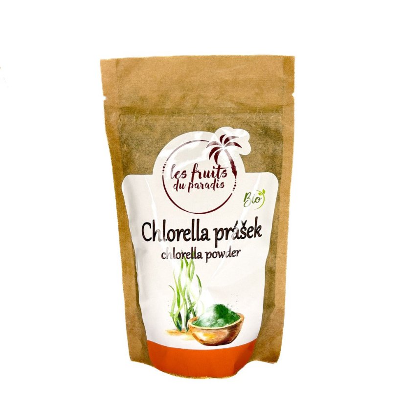 Chlorella prášok Bio 125 g Les Fruits du Paradis