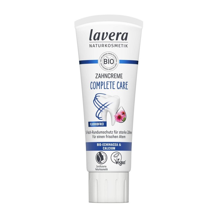 Zubní pasta Complete Care bez fluoridu 75 ml Lavera