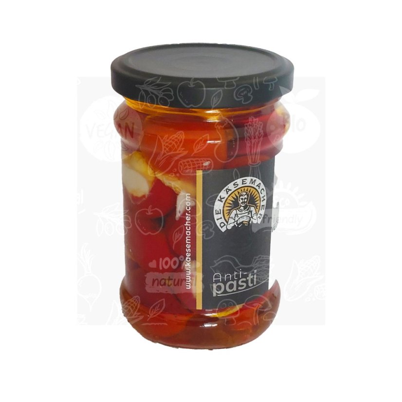 Antipasti - nakládané mpapričky s veganskou náplní