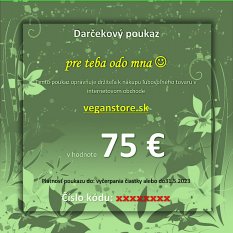 Darčekový poukaz VeganStore 75 €