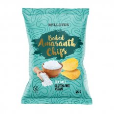 Chipsy amarantové mořská sůl bezlepkové 65g McLLOYDS
