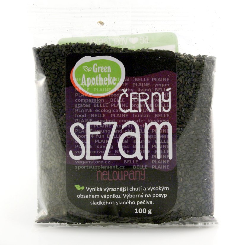 Natural black sesame 100g Green Apotheke Natural black sesame 100g Green Apotheke