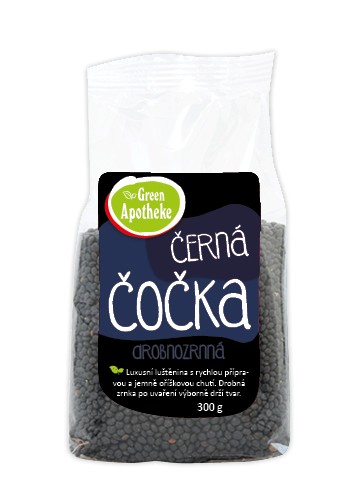 Čočka černá beluga 300g Green Apotheke Čočka černá beluga 300g Green Apotheke