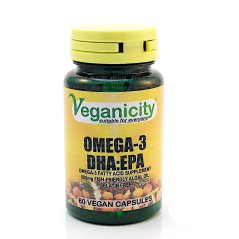 Vegan Omega-3 DHA:EPA 60 capsules Veganicity