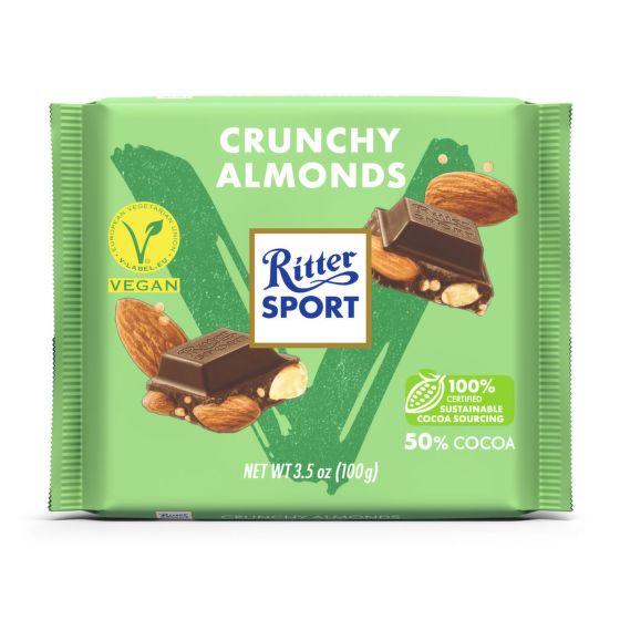 Chocolate vegan Crunchy almonds 100 g Ritter Sport