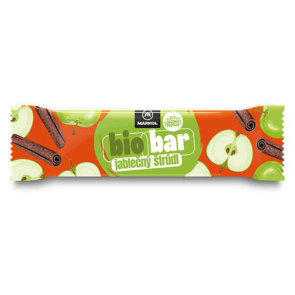 Tyčinka Bio Bar jablkový štrúdľ 40 g Markol