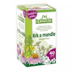Na krk a mandle bylinný čaj 40x1,6g Bylinkár - EXP 31/1/2025