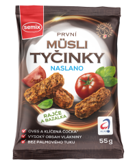 Müsli tyčinky s paradajkou a bazalkou 55 g Semix