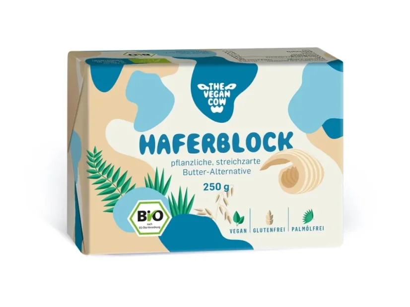 Margarín ovsený s bambuckým maslom Bio 250 g The Vegan Cow