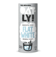 Ledová káva Flat White s ovesným nápojem  235 ml Oatly!