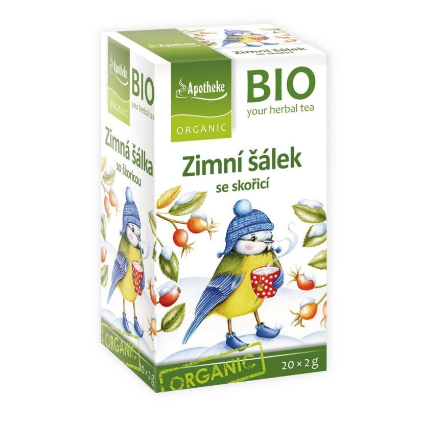 Čaj Zimní šálek se skořicí Bio 20x2g Apotheke