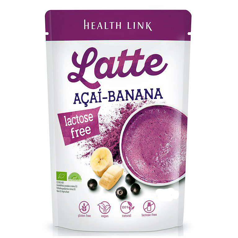 Latte Acai Banana instant drink Bio 150g Health Link