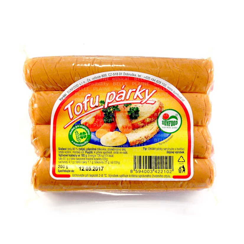 Párky Tofu  200g Sunfood