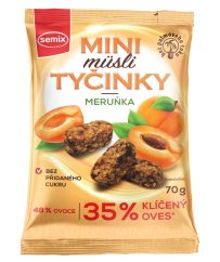 Müsli mini tyčinky s meruňkami 70 g Semix