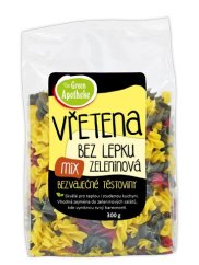 Těstoviny vřetena zeleninová bezlepková Mix 300g Green Apotheke