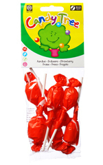 Lízátka jahoda bezlepková Bio 7x10g Candy Tree